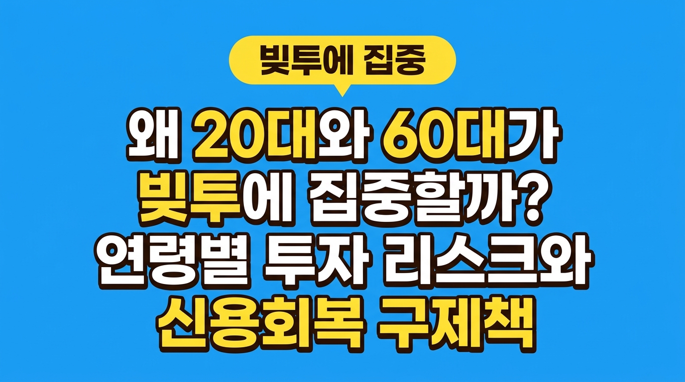 왜 20대와 60대가 빚투에 집중할까? 연령별 투자 리스크와 신용회복 구제책 대표 이미지