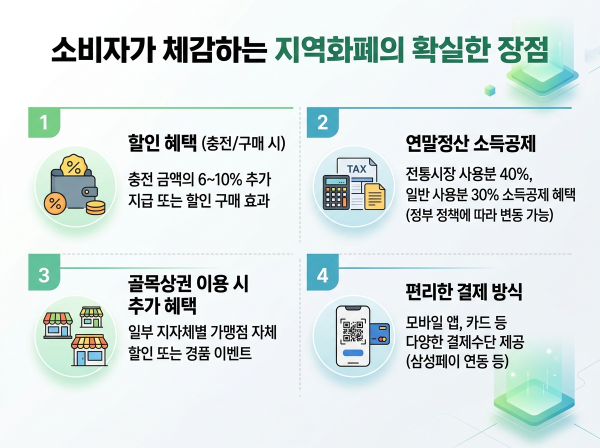 소비자가 체감하는 지역화폐의 확실한 장점 설명 이미지