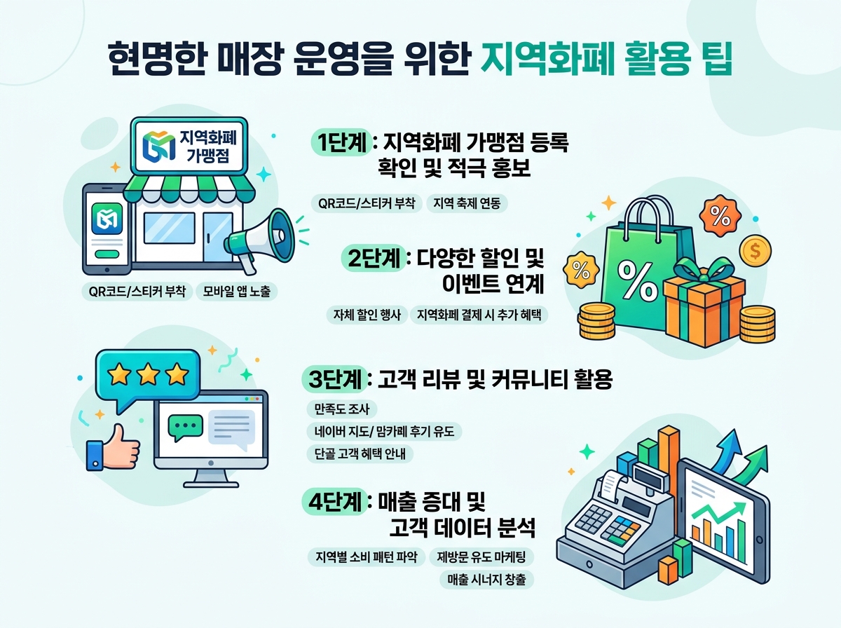 현명한 매장 운영을 위한 지역화폐 활용 팁 설명 이미지