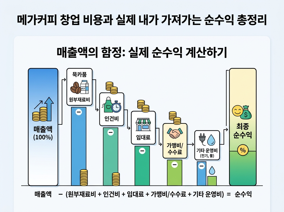 매출액의 함정: 실제 순수익 계산하기 설명 이미지