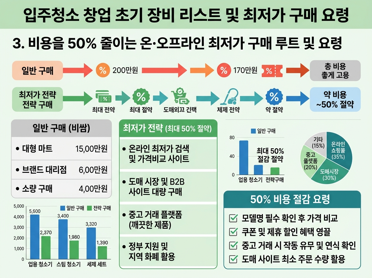 3. 비용을 50% 줄이는 온·오프라인 최저가 구매 루트 및 요령 설명 이미지