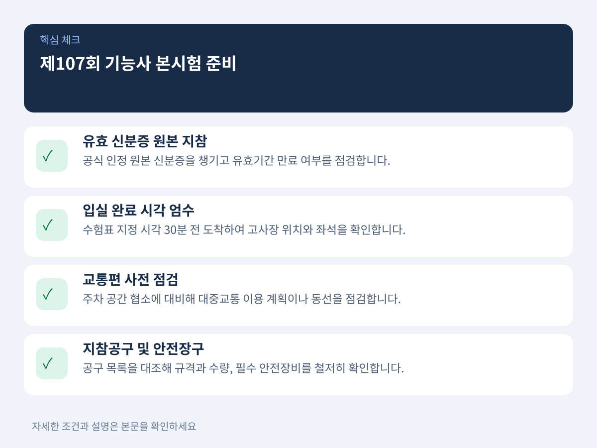 질문 2: 12월 7일부터 열흘간 진행되는 본시험 준비는 어떻게 해야 하는가? 설명 이미지